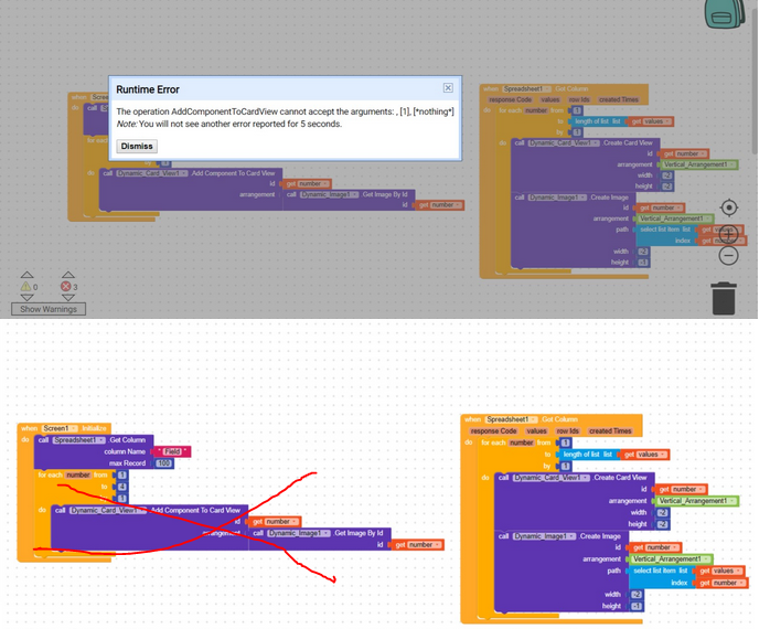 How to fix this run time error in dynamic component - Discuss - Kodular ...