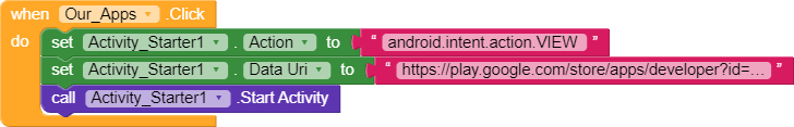 Open More Apps By Developer On Button Click! - Discuss - Kodular Community