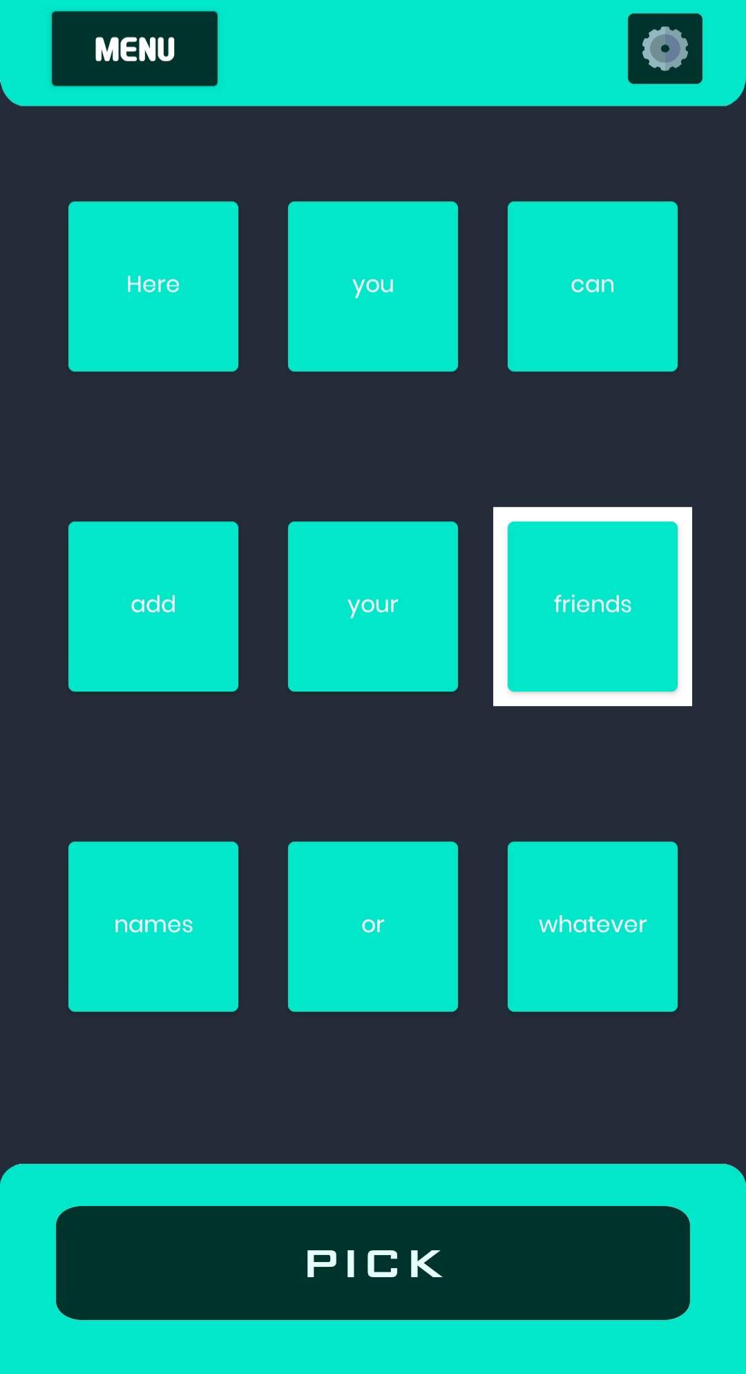 Pick a Friend - Random Picker - Koded Apps - Kodular Community