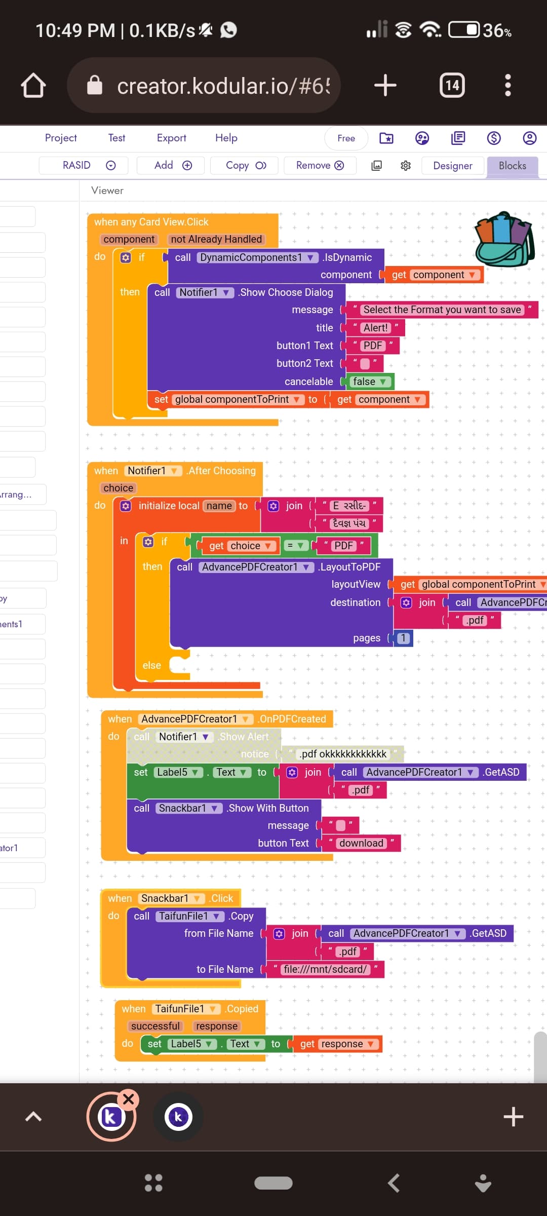 File generate in companion but not in reak apk - Discuss - Kodular ...