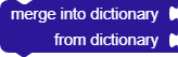 merge into dictionary