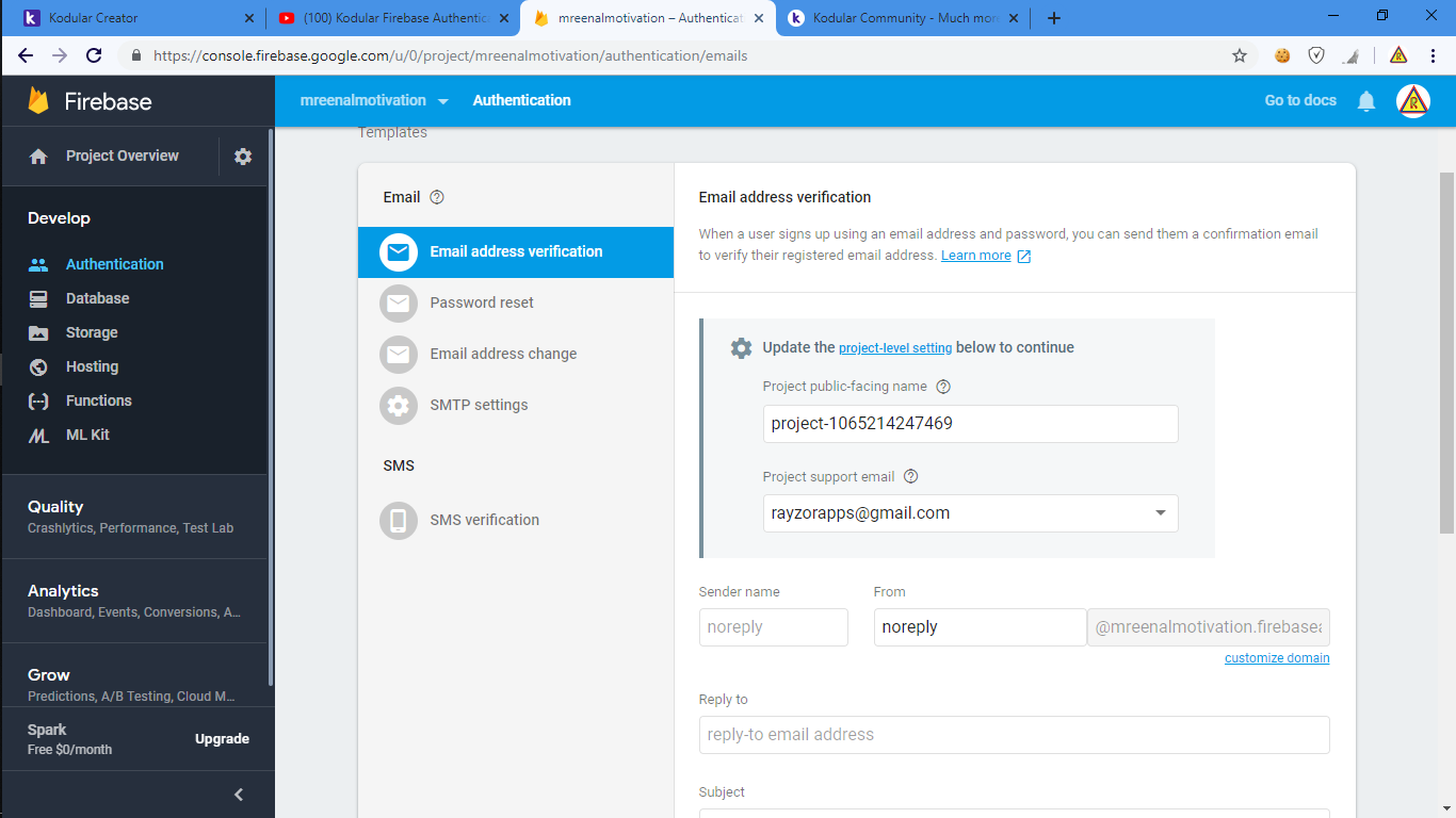 Firebase Authentication Templates - Discuss - Kodular Community