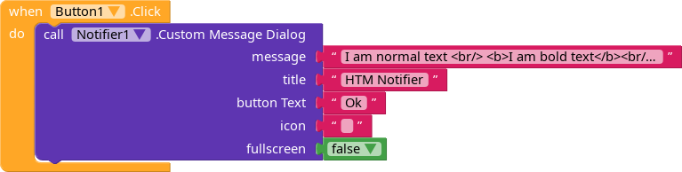 Notifier HTML for formatting text - Discuss - Kodular Community