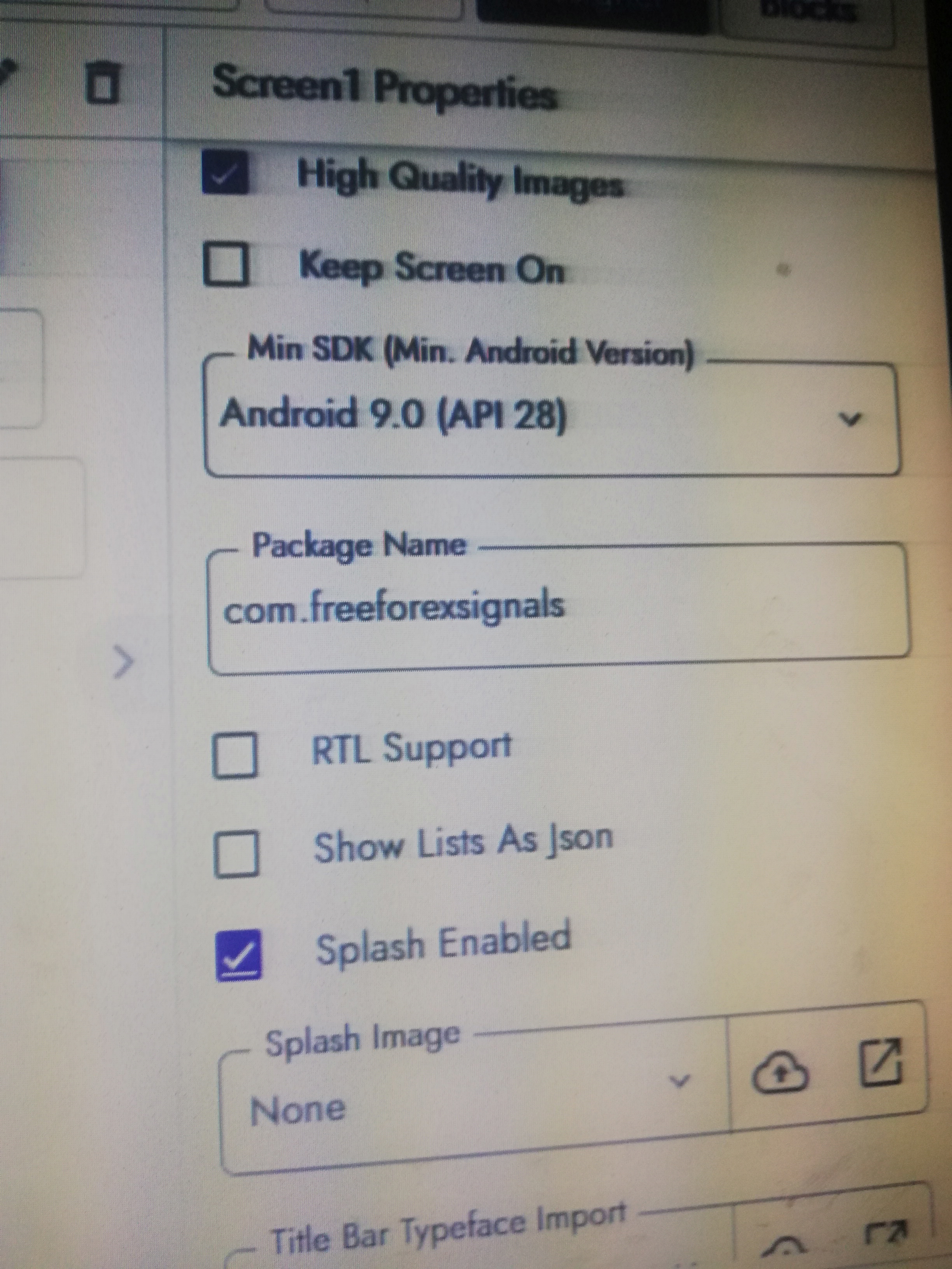 Package name not shown after exporting - Discuss - Kodular Community