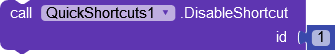 DisableShortcut