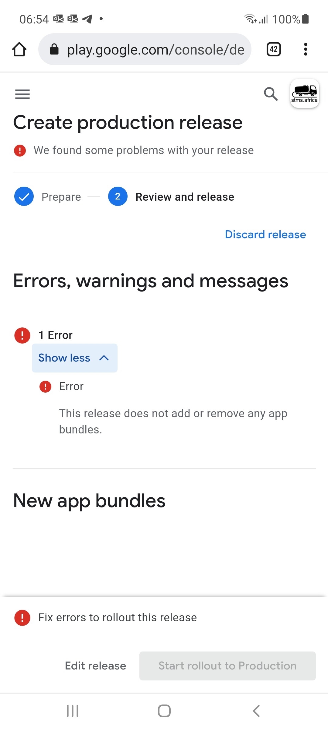 Cannot publish because of error - Discuss - Kodular Community