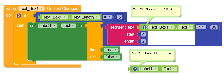 How to know if the decimal value of a text box is true or false ...