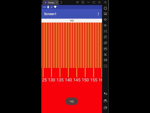 RulerPicker Demo Kodular