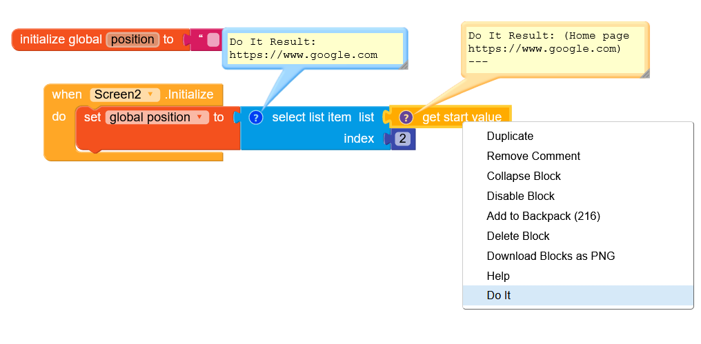 Variable showing error saying {'empty_stringe'},{2} - Discuss - Kodular ...