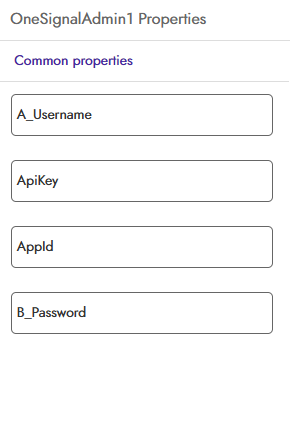 OneSignal Admin Designer Properties