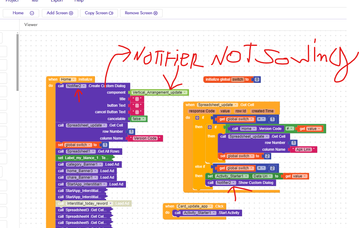 Kodular Notifer Custom Dialog Not working - Discuss - Kodular Community