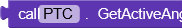 A code snippet calling the GetActiveAnt() function from the PTC object and storing the result in the ant variable. (Captioned by AI)