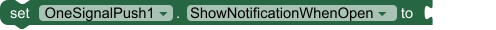 ShowNotificationWhenOpen