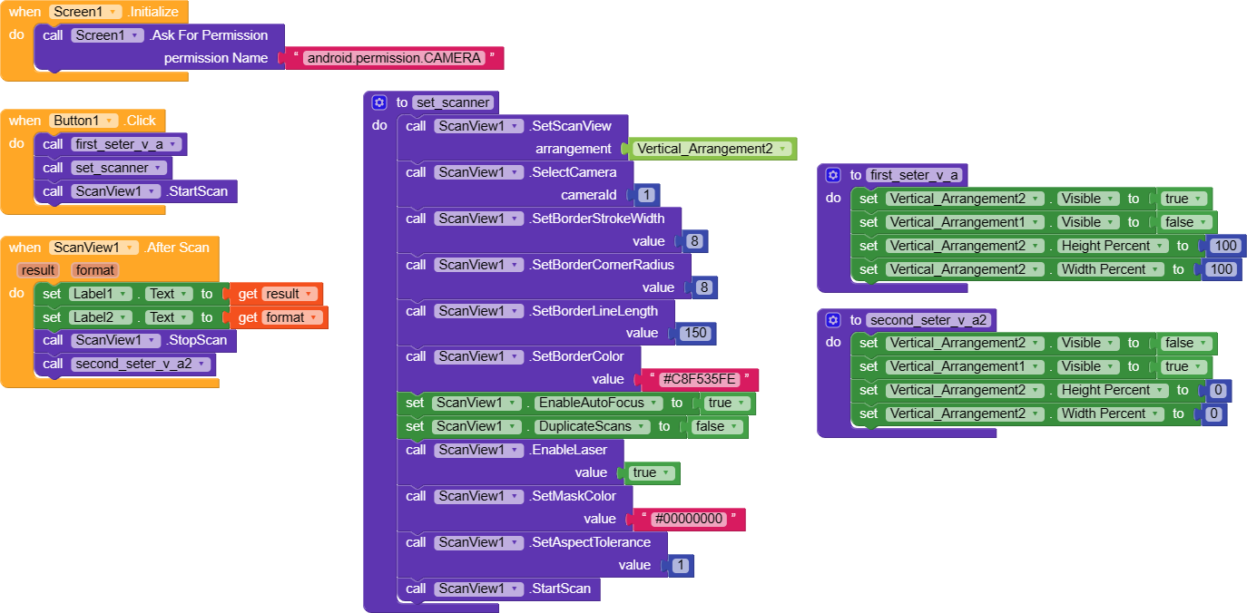 [FREE] ScanView -ZxingView Version 2- Extension - Page 9 - Extensions ...