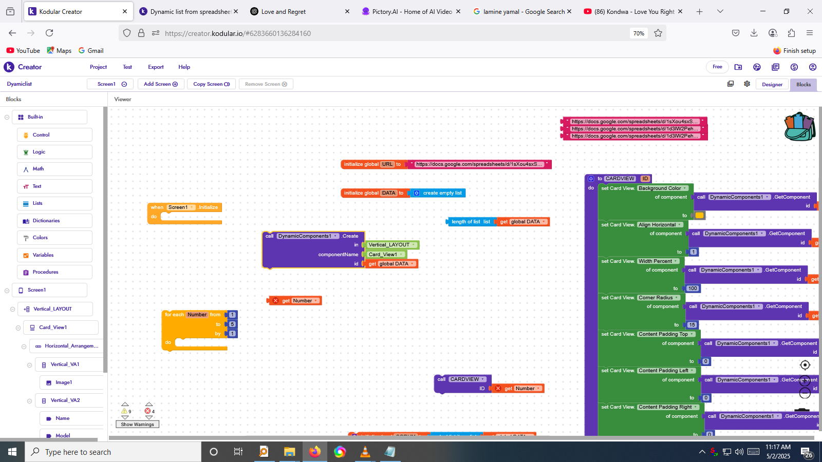 Dynamic list from spreadsheet - Discuss - Kodular Community