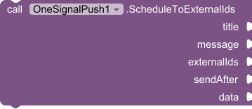 ScheduleToExternalIds